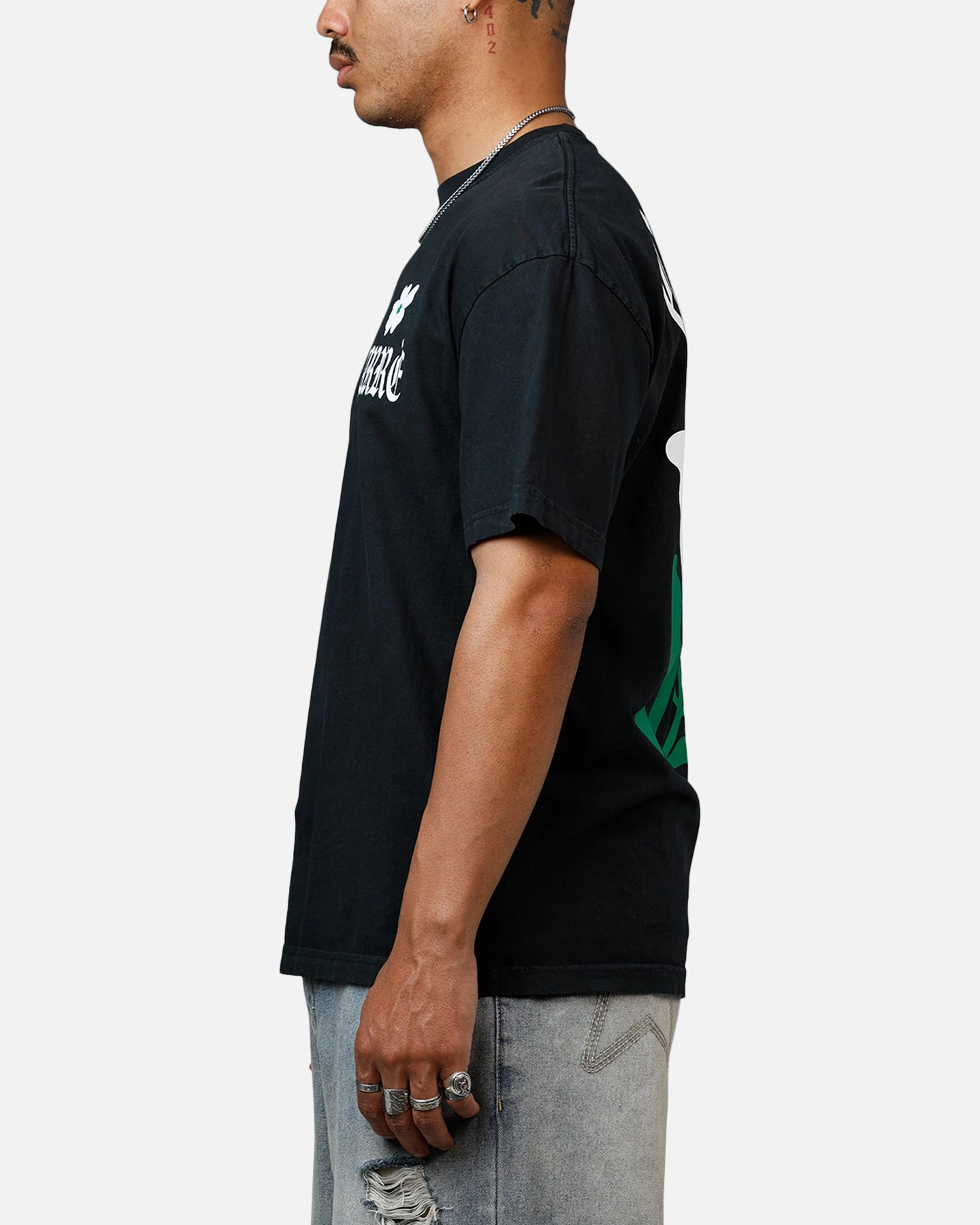 Carre Eternal Garden Heavyweight T-Shirt Black Acidwash 7 Carre Eternal Garden Heavyweight T-Shirt Black Acidwash - Image 5