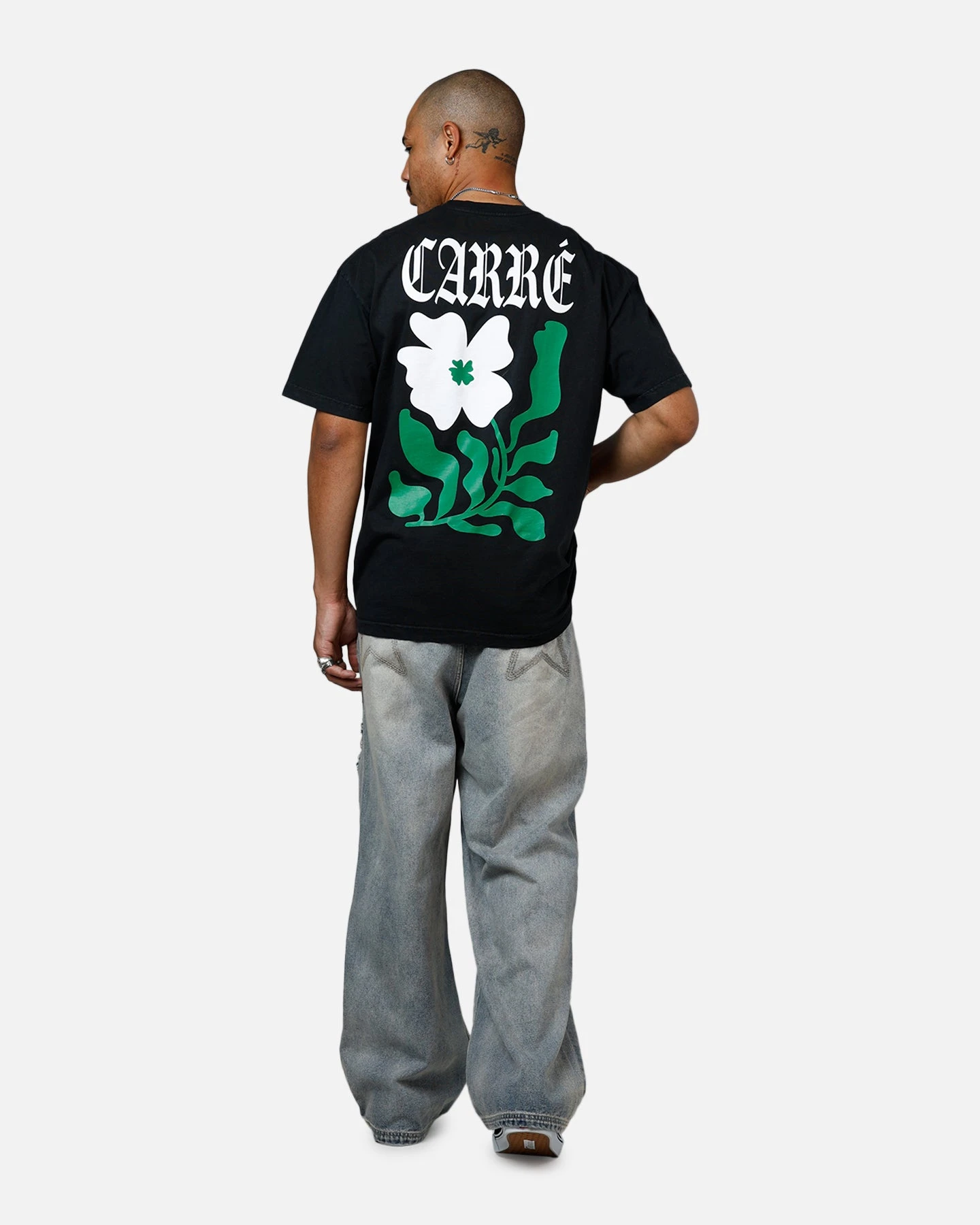 Carre Eternal Garden Heavyweight T-Shirt Black Acidwash 8 Carre Eternal Garden Heavyweight T-Shirt Black Acidwash - Image 6