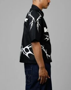 Loiter Cyber Zip V2 T-Shirt Black 11 Loiter Cyber Zip V2 T-Shirt Black -Culture Kings 02053779 YB001 mens 0040