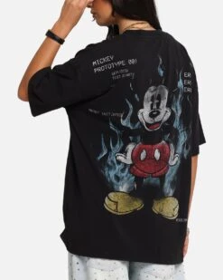 American Thrift Disney Mickey Prototype 001 T-Shirt Black -Culture Kings 02053859 YB001 womens 0070