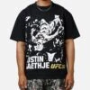 UFC By Culture Kings Justin Gaethje 313 T-Shirt Black Acidwash -Culture Kings 02053961 YB017 mens 0010