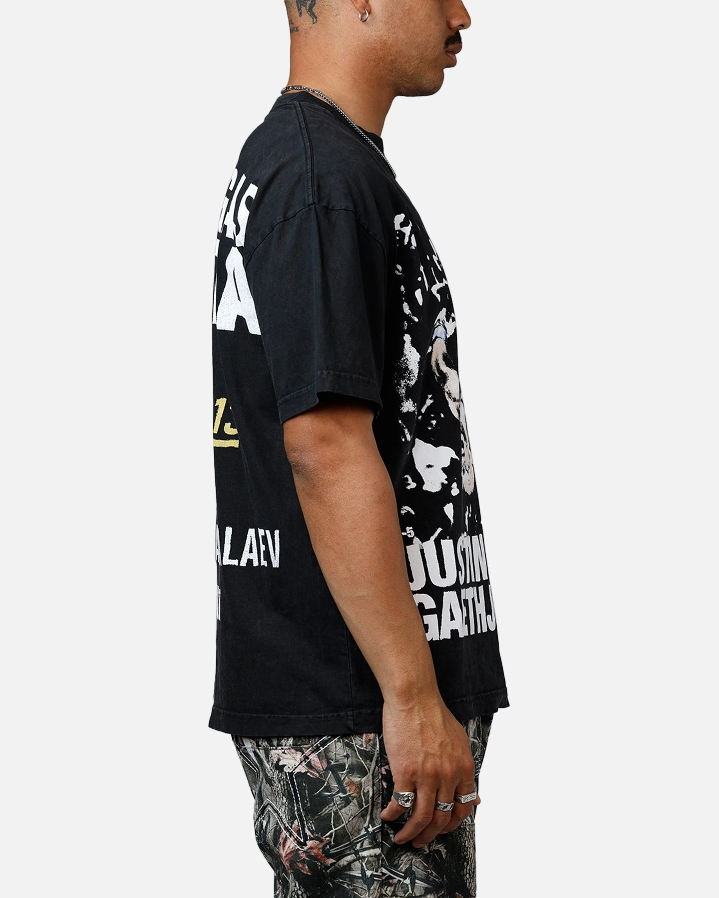 UFC By Culture Kings Justin Gaethje 313 T-Shirt Black Acidwash 6 UFC By Culture Kings Justin Gaethje 313 T-Shirt Black Acidwash - Image 4