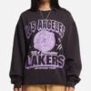 Mitchell & Ness Women's Los Angeles Lakers Arch Logo Crewneck Overdyed Black 2 Mitchell & Ness Women's Los Angeles Lakers Arch Logo Crewneck Overdyed Black -Culture Kings 02053964 YO325 womens 00010