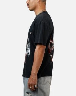 Culture Kings X WWE Triple H Wrestlemania XLI Vintage T-Shirt Black Acidwash -Culture Kings 02054000 YB017 mens 0050