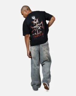 Culture Kings X WWE Triple H Wrestlemania XLI Vintage T-Shirt Black Acidwash -Culture Kings 02054000 YB017 mens 0060