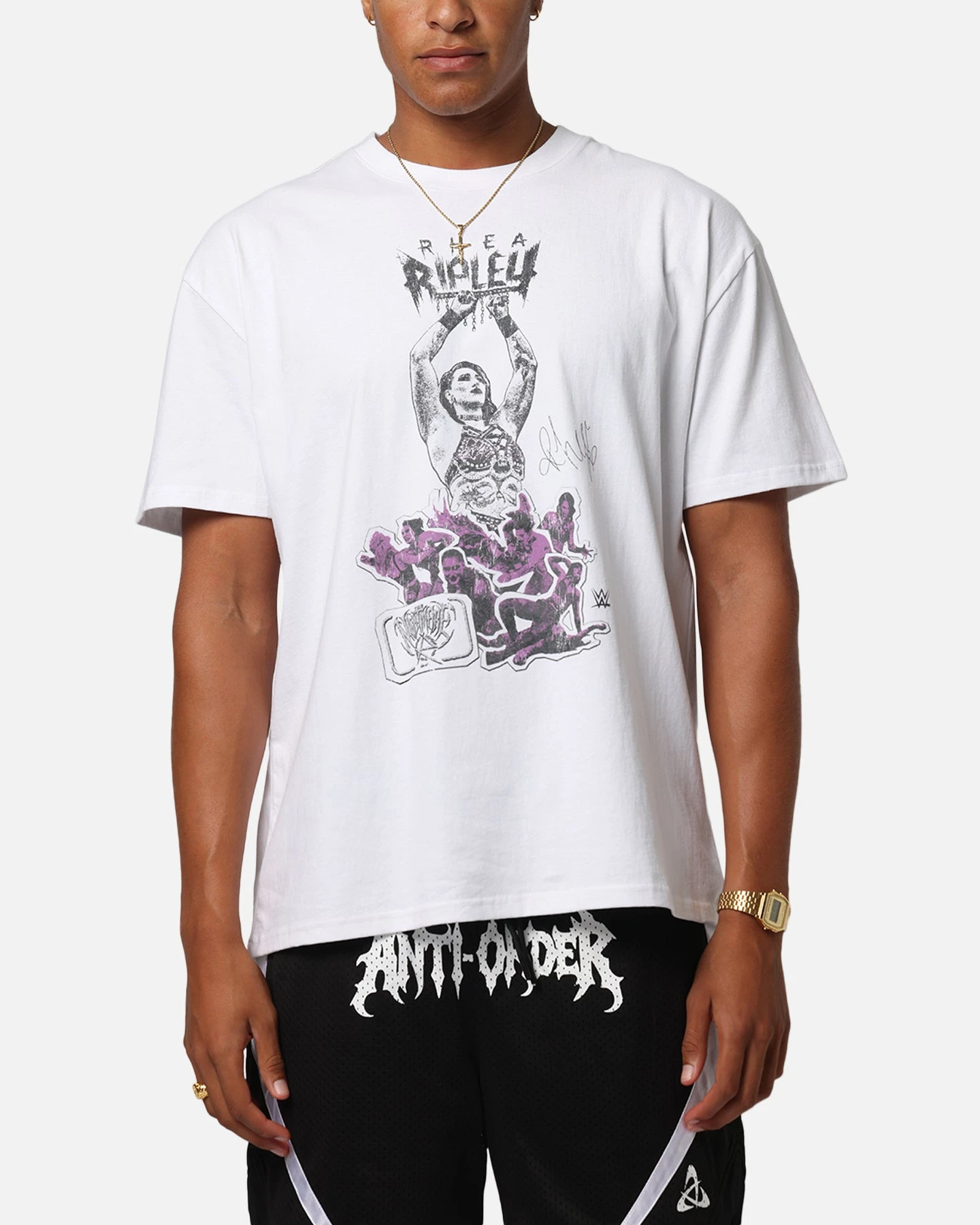 Culture Kings X WWE Rhea Ripley Wrestlemania XLI Heavy T-Shirt White 3 Culture Kings X WWE Rhea Ripley Wrestlemania XLI Heavy T-Shirt White