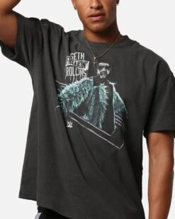 Culture Kings X WWE Seth Rollins Wrestlemania XLI Heavy T-Shirt Black Wash -Culture Kings 02054018 YB295 mens 000070