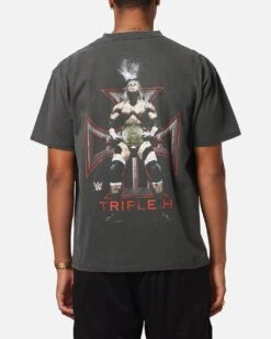 Culture Kings X WWE Triple H Wrestlemania XLI Heavy T-Shirt Black Wash -Culture Kings 02054019 YB295 mens 000020