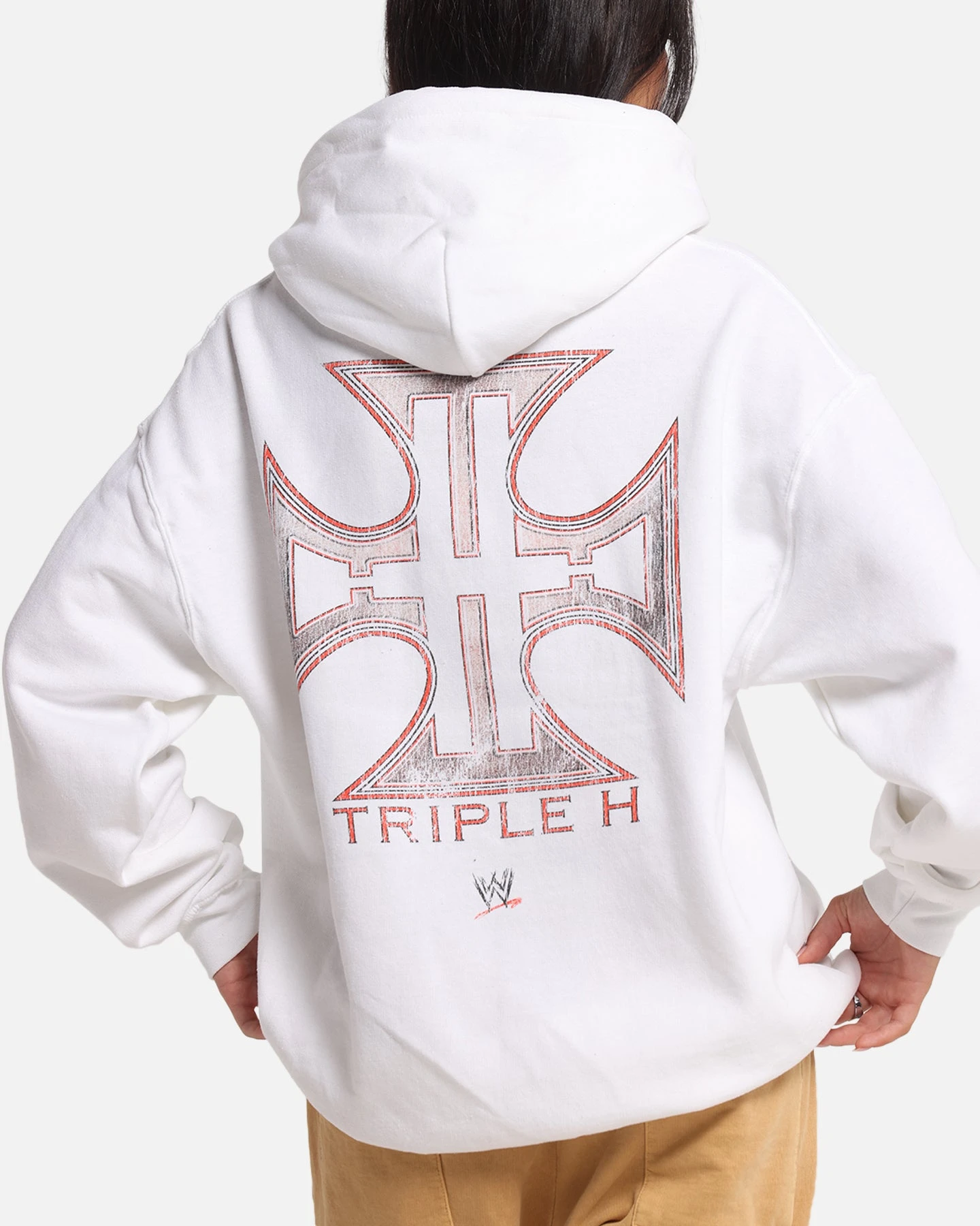 Culture Kings X WWE Triple H Wrestlemania XLI Premium Hoodie White 9 Culture Kings X WWE Triple H Wrestlemania XLI Premium Hoodie White - Image 7