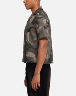 XXIII Washed Camo Button Up Shirt Camo -Culture Kings 02054023 YC001 mens 0050