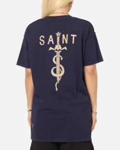 Saint Morta Daggers Lafayette T-Shirt Indigo