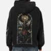 Saint Morta Kingdomcome Boxy Zip Hoodie Black -Culture Kings 02054135 YB001 womens 0010