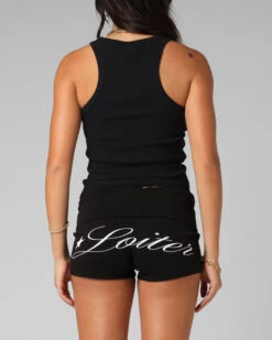 Loiter Women's Bullrush Cropped Tank Black -Culture Kings 02054144 YB001 womens 0030