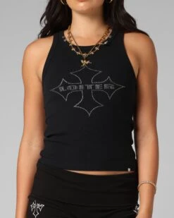 Loiter Women's Bullrush Cropped Tank Black -Culture Kings 02054144 YB001 womens 0060