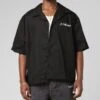 Loiter Daytona Button Up Shirt Black -Culture Kings 02054173 YB001 mens 0020