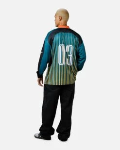 Carre All Star Football Long Sleeve T-Shirt Multi/Green -Culture Kings 02054186 YM364 mens 0060