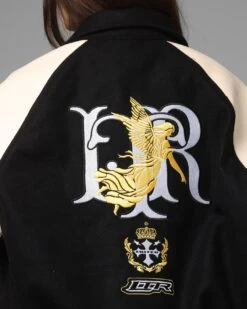 Loiter Heaven Varsity Jacket Black/Off White -Culture Kings 02054251 YB362 womens 000080