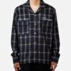 Sworn To Us Lotus Angel Flannel Button Up Shirt Navy -Culture Kings 02054254 YN200 mens 0010