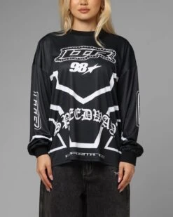 Loiter Thrill Racing Long Sleeve T-Shirt Black