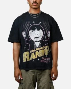 73 Studio X South Park The Amazing Randy Heavyweight T-Shirt Black Acidwash