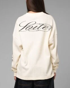 Loiter Purity Thermal Long Sleeve T-Shirt Off White -Culture Kings 02054311 YO007 womens 00020