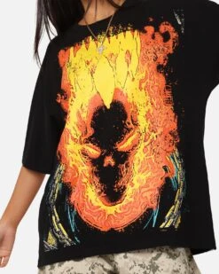 American Thrift Marvel Ghost Rider All Over Print T-Shirt Black 17 American Thrift Marvel Ghost Rider All Over Print T-Shirt Black -Culture Kings 02054350 YB001 womens 0080
