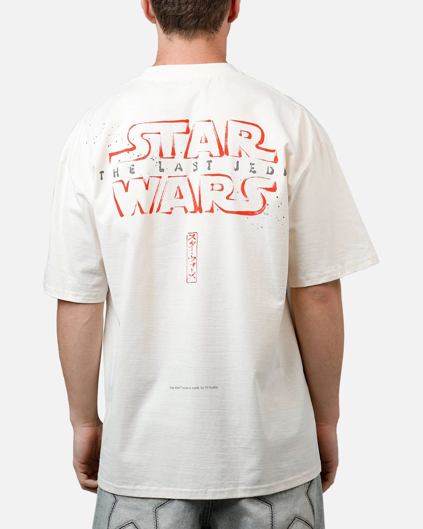 73 Studio Star Wars Takumi Last Jedi Vintage T-Shirt Off White 4 73 Studio Star Wars Takumi Last Jedi Vintage T-Shirt Off White - Image 2