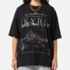 73 Studio X The Elder Scrolls V: Skyrim Aludin Vintage T-Shirt Black Acidwash -Culture Kings 02054576 YB017 womens 000010