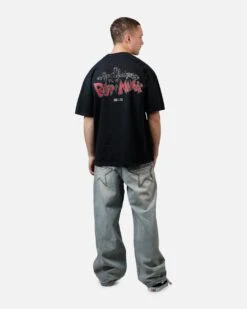 73 Studio X Cartoon Network Bill & Mandy Grail Vintage T-Shirt Black Acidwash -Culture Kings 02054676 YB017 mens 0060