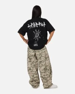 73 Studio X Naruto Shippuden Uzamaki Vintage T-Shirt Black Acidwash -Culture Kings 02054710 YB017 womens 0040
