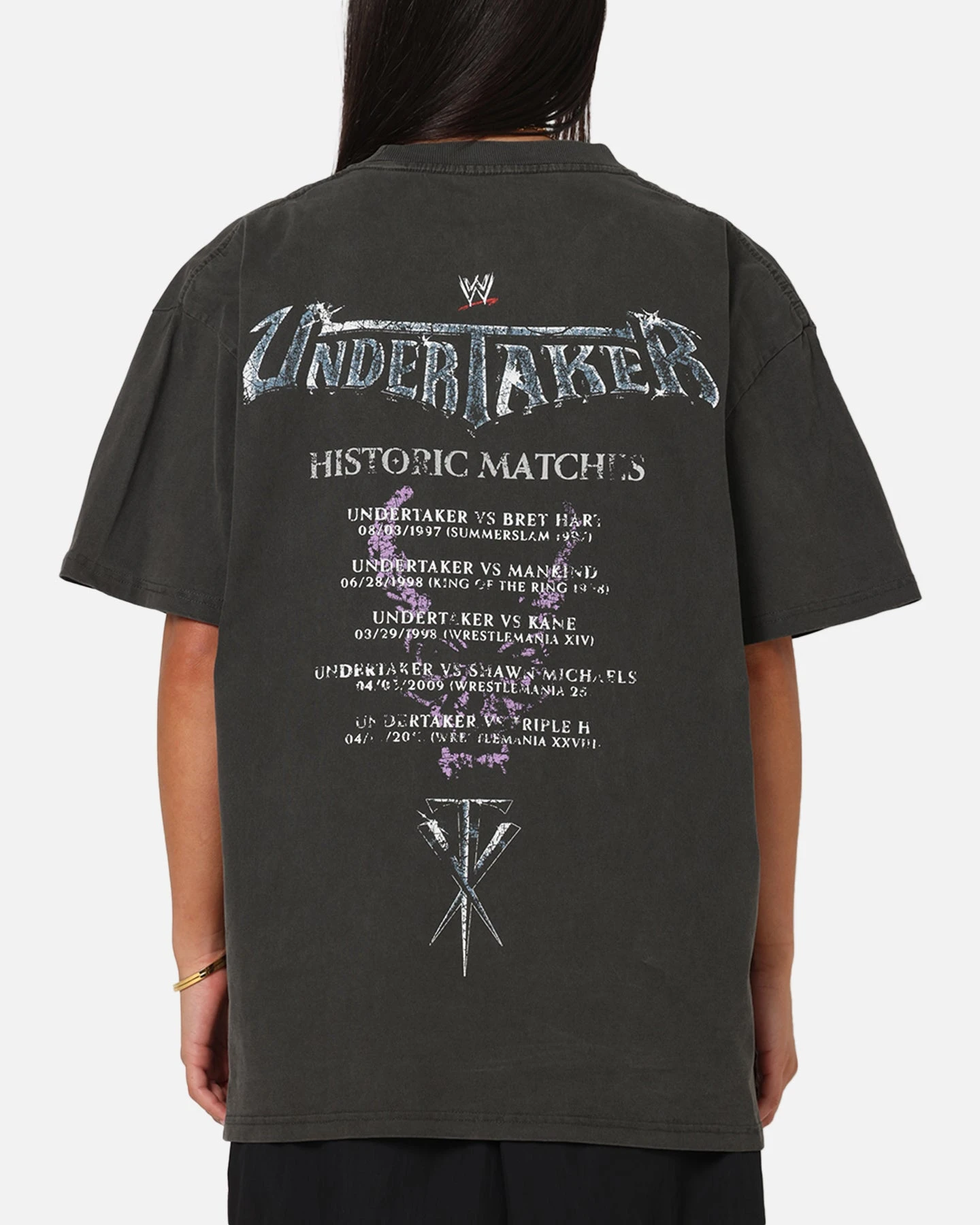 Culture Kings X WWE The Undertaker Summer Slam Heavy T-Shirt Black Wash 4 Culture Kings X WWE The Undertaker Summer Slam Heavy T-Shirt Black Wash - Image 2