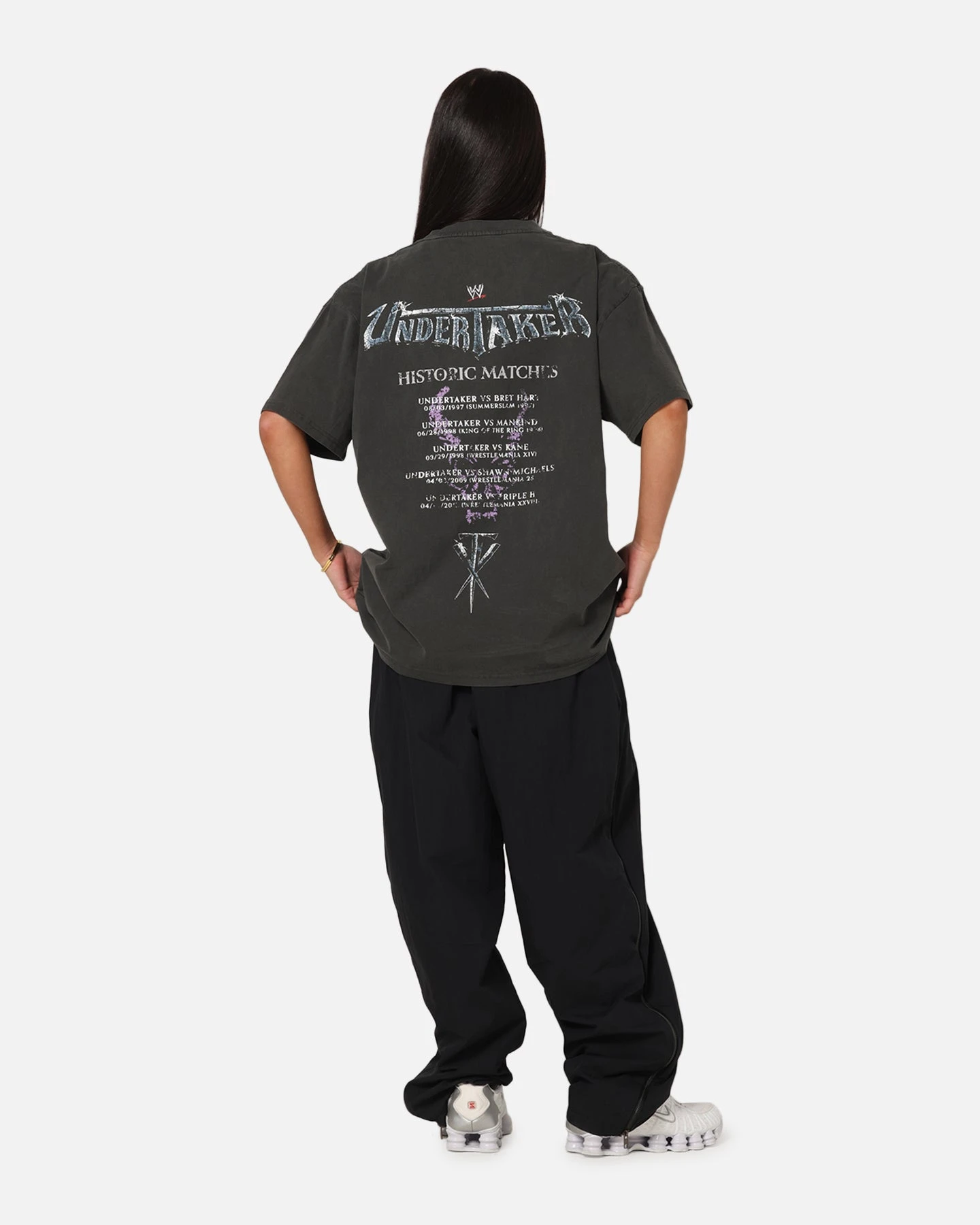 Culture Kings X WWE The Undertaker Summer Slam Heavy T-Shirt Black Wash 6 Culture Kings X WWE The Undertaker Summer Slam Heavy T-Shirt Black Wash - Image 4