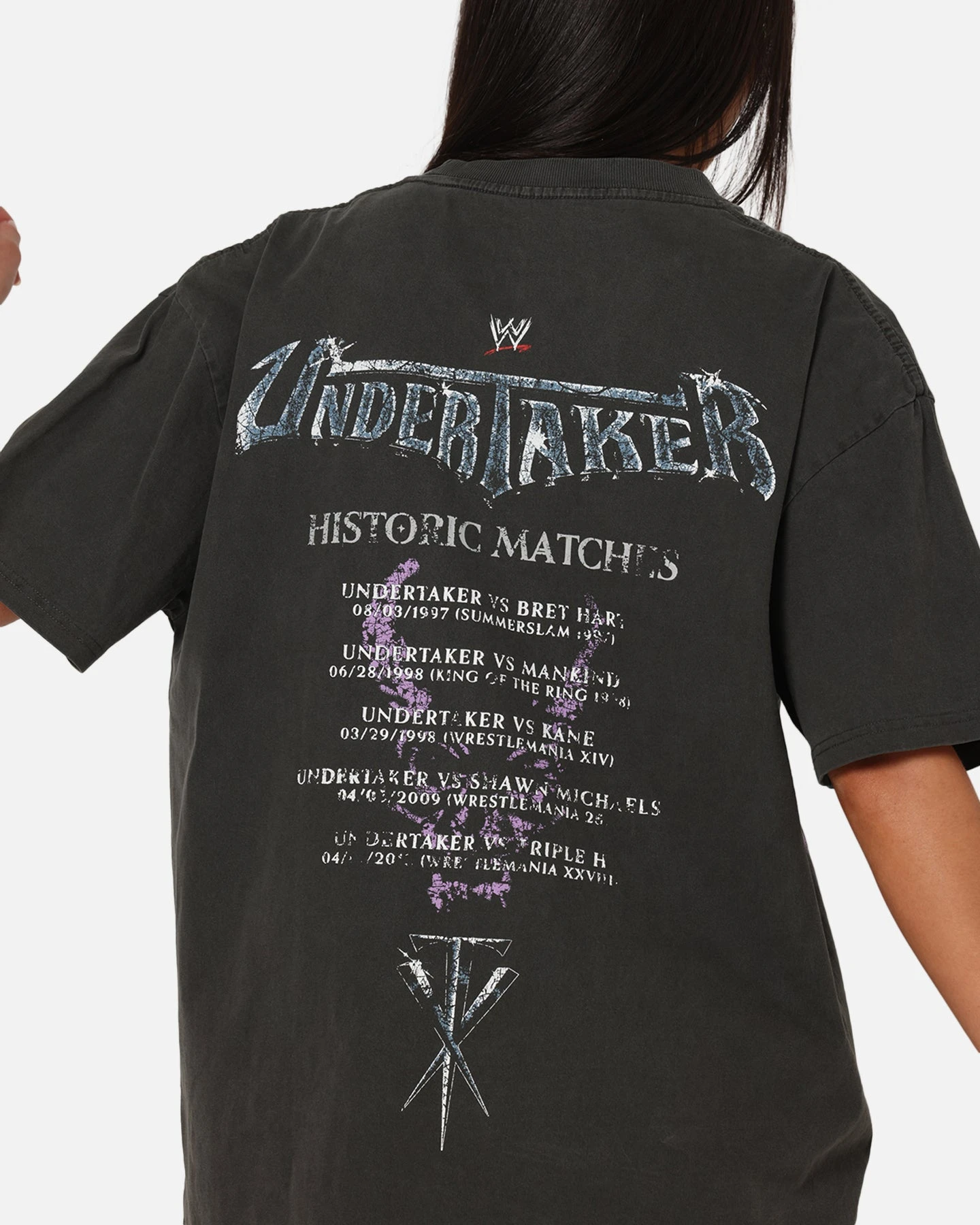 Culture Kings X WWE The Undertaker Summer Slam Heavy T-Shirt Black Wash 10 Culture Kings X WWE The Undertaker Summer Slam Heavy T-Shirt Black Wash - Image 8