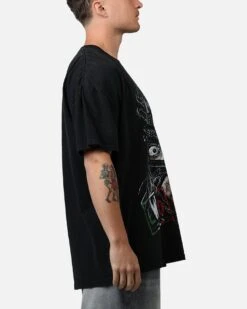 Culture Kings X WWE LWO Rey Mysterio T-Shirt Black -Culture Kings 02055521 YB001 mens 0040