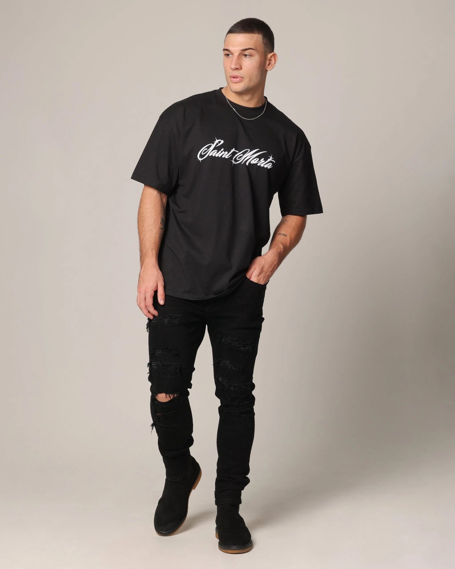 Saint Morta Diamond Summum Jeans Black 12 Saint Morta Diamond Summum Jeans Black - Image 10