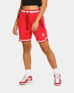 Saint Morta Men's Icon Mesh Basketball Short Red/White -Culture Kings 03004780 YR081 womens 0030