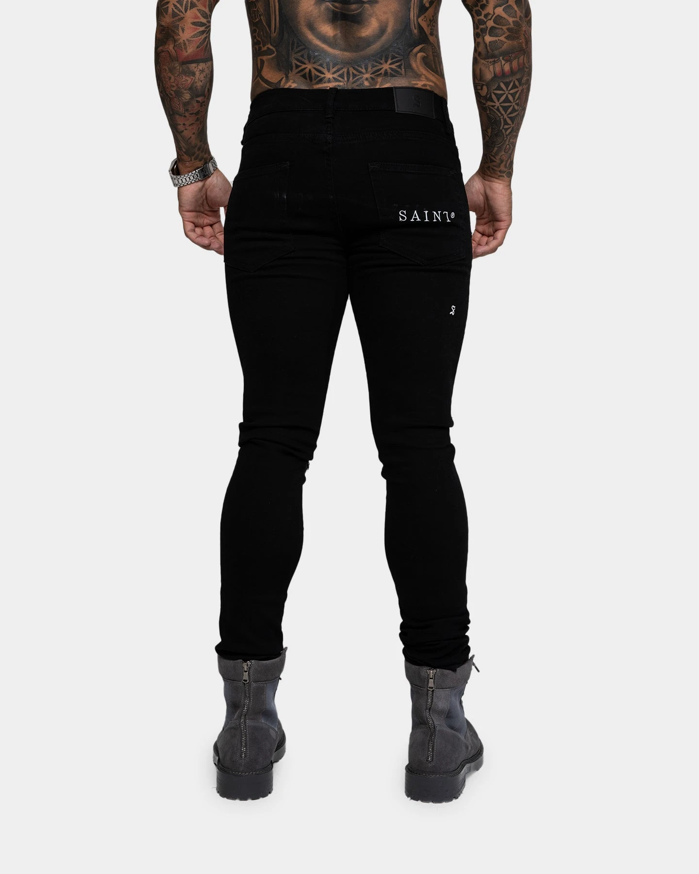Saint Morta Prima Summum Jeans Black/Grey 5 Saint Morta Prima Summum Jeans Black/Grey - Image 3