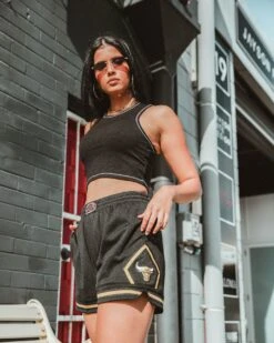 Mitchell & Ness Women's Chicago Bulls Jump Shot Short Black/Gold