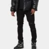 Carré Rugueux Distressed Skinny Jeans Black -Culture Kings 03006172 YB001 mens 0011
