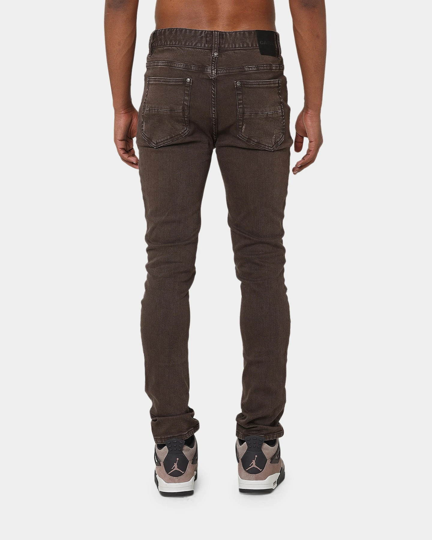 Carré Rugueux Distressed Skinny Jeans Taupe/Dark Taupe 6 Carré Rugueux Distressed Skinny Jeans Taupe/Dark Taupe - Image 4
