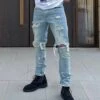 Saint Morta Destroyer Distressed Jeans Vintage Blue 1 Saint Morta Destroyer Distressed Jeans Vintage Blue -Culture Kings 03006968 YX561 mens 0000001