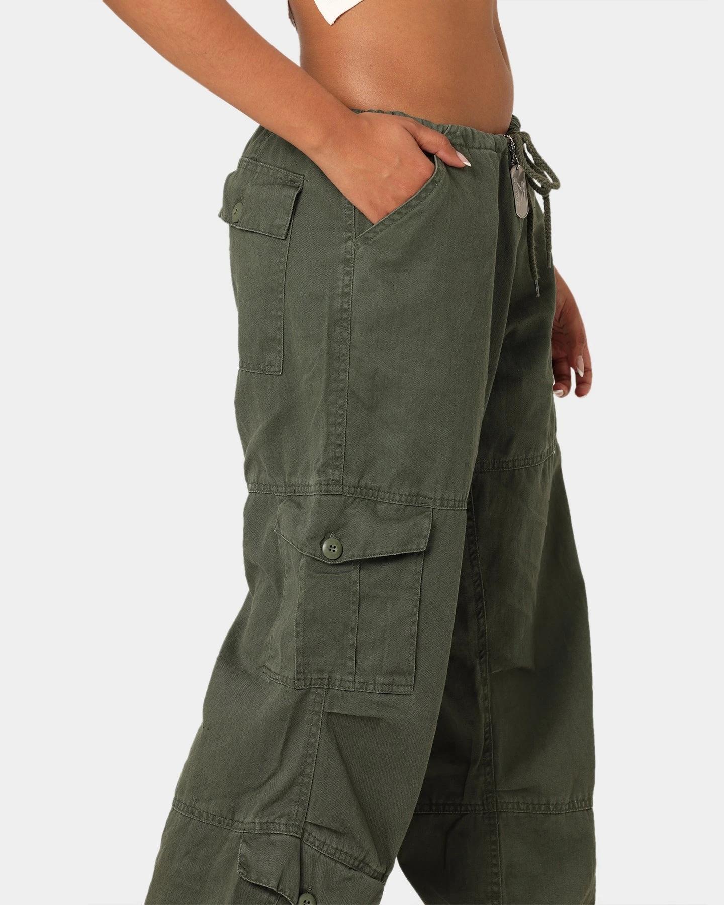 Rothco Women's Vintage Paratrooper Fatigue Cargo Pants Olive 11 Rothco Women's Vintage Paratrooper Fatigue Cargo Pants Olive - Image 9