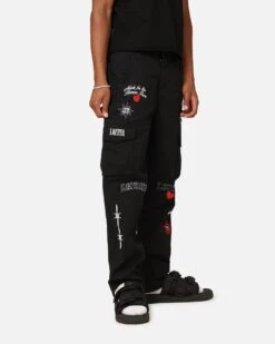 Loiter Sketch Cargo Pants Black -Culture Kings 03007895 YB001 mens 000050