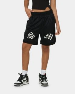 Saint Morta Graves Basketball Shorts Black