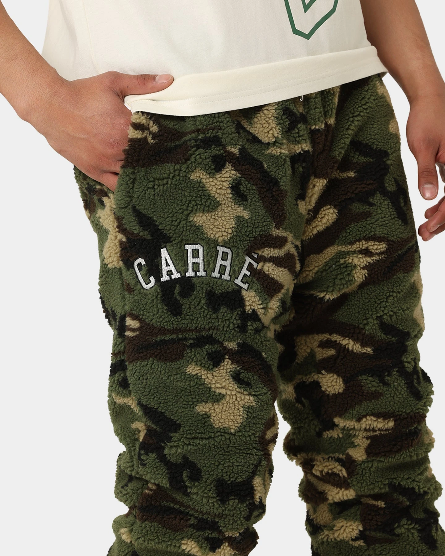Carre C-Class Polar Fleece Track Pants Woodland Camo 5 Carre C-Class Polar Fleece Track Pants Woodland Camo - Image 3
