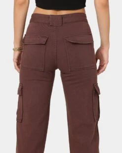 XXIII Women's Tonala Cargo Pants Brown -Culture Kings 03008672 YX300 womens 0080 66638b8e 07d1 44d2 8b95 554cb3c98812
