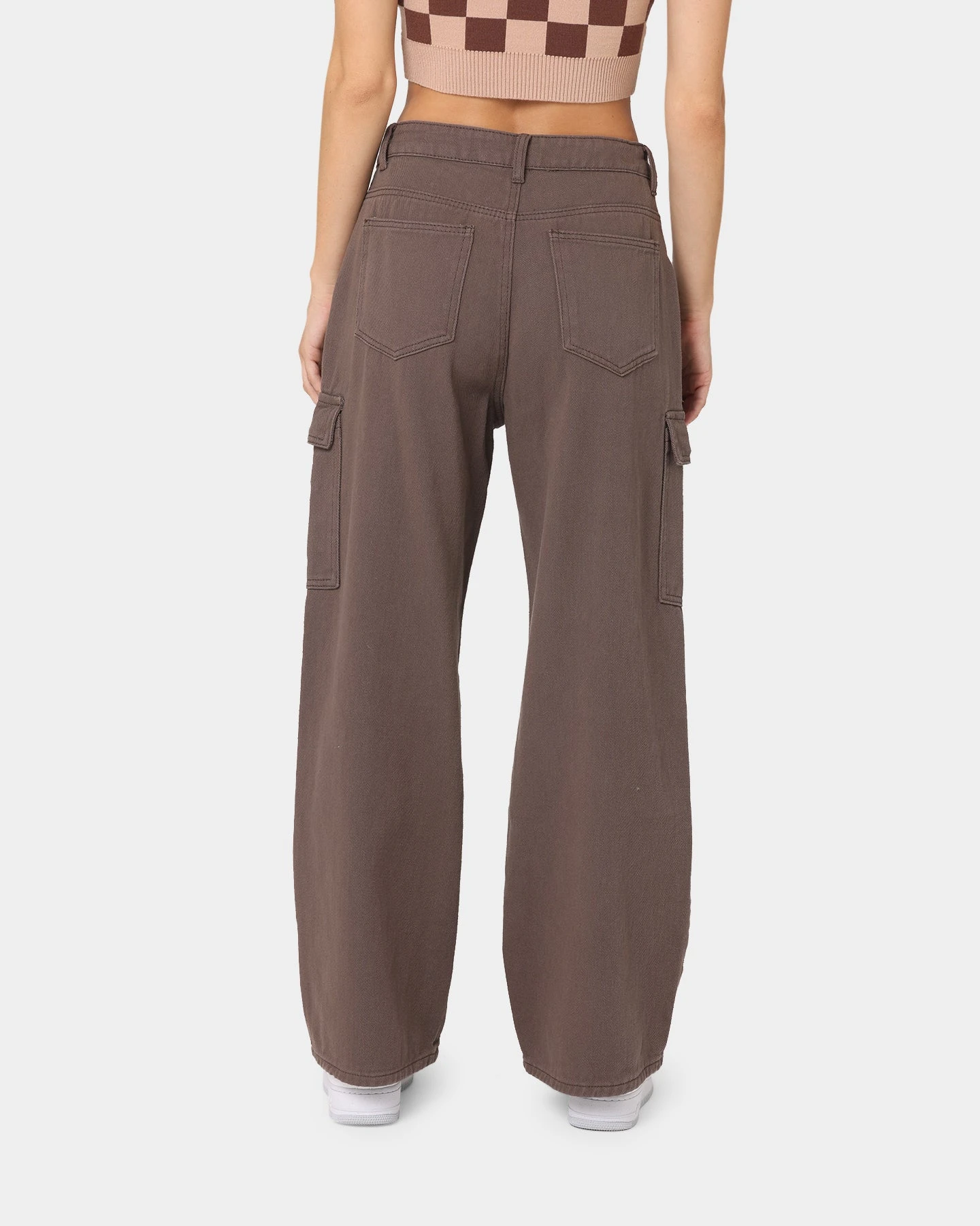 XXIII Women's Poppy Wide Leg Cargo Pants Brown 8 XXIII Women's Poppy Wide Leg Cargo Pants Brown - Image 6