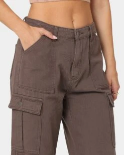 XXIII Women's Poppy Wide Leg Cargo Pants Brown 20 XXIII Women's Poppy Wide Leg Cargo Pants Brown -Culture Kings 03008678 YX300 womens 0070