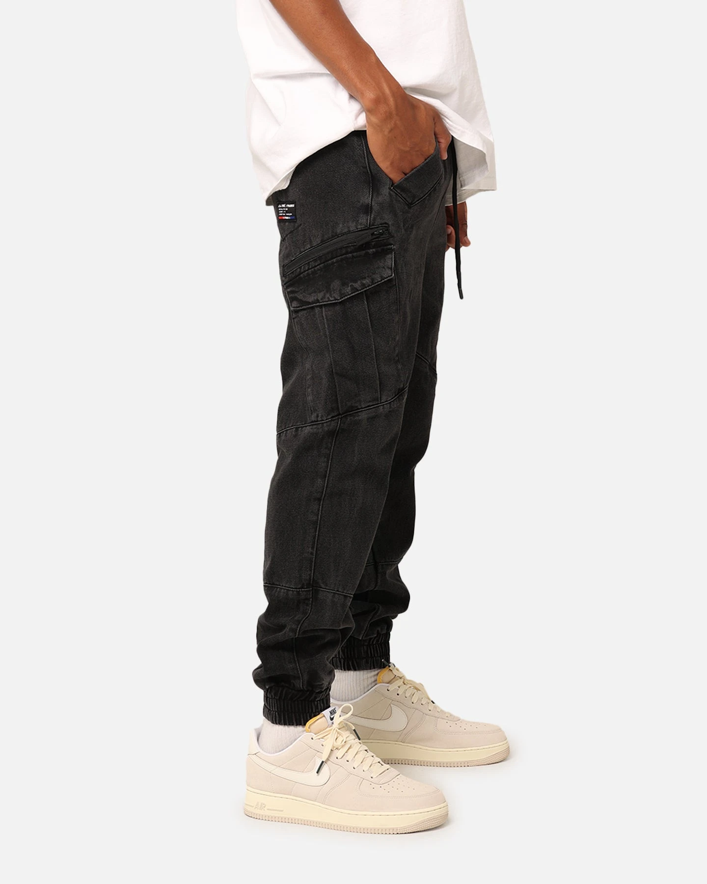 Carre Evolution XL Denim Cargo Jogger Wash Black 8 Carre Evolution XL Denim Cargo Jogger Wash Black - Image 6