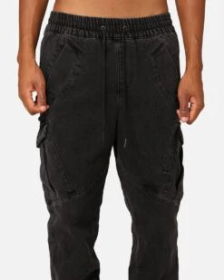 Carre Evolution XL Denim Cargo Jogger Wash Black 18 Carre Evolution XL Denim Cargo Jogger Wash Black -Culture Kings 03008817 YW607 mens 0070